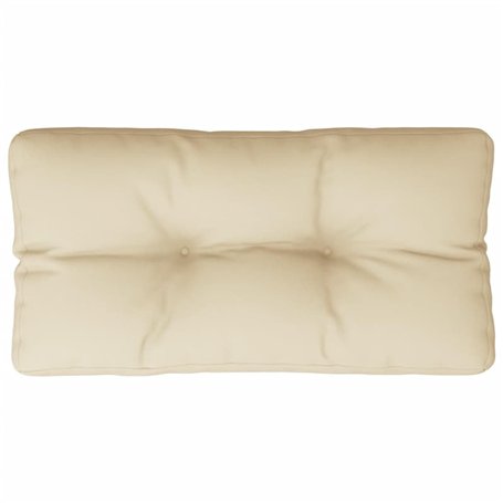 vidaXL Coussin de Palette Beige 70x40x12 cm Tissu