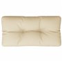 vidaXL Coussin de Palette Beige 70x40x12 cm Tissu