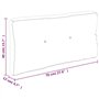 vidaXL Coussin de Palette Beige 70x40x12 cm Tissu