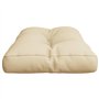 vidaXL Coussin de Palette Beige 70x40x12 cm Tissu