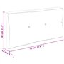 vidaXL Coussin de Palette Motif de Feuilles 70x40x12 cm Tissu