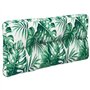 vidaXL Coussin de Palette Motif de Feuilles 70x40x12 cm Tissu