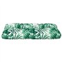 vidaXL Coussin de Palette Motif de Feuilles 70x40x12 cm Tissu
