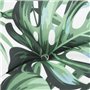vidaXL Coussin de Palette Motif de Feuilles 70x40x12 cm Tissu