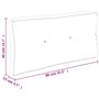 vidaXL Coussin de Palette crème 80x40x12 cm Tissu