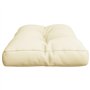 vidaXL Coussin de Palette crème 80x40x12 cm Tissu