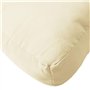 vidaXL Coussin de Palette crème 80x40x12 cm Tissu