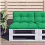 vidaXL Coussin de Palette Vert 80x40x12 cm Tissu