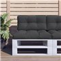 vidaXL Coussin de Palette Noir 80x40x12 cm Tissu