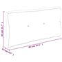 vidaXL Coussin de Palette Noir 80x40x12 cm Tissu