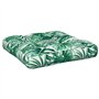 vidaXL Coussins de Palette Lot de 2 Motif de Feuilles Tissu