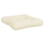 vidaXL Coussins de Palette Lot de 3 crème Tissu