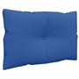 vidaXL Coussins de Palette Lot de 3 Bleu Royal Tissu