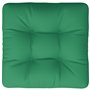 vidaXL Coussin de Palette Vert Tissu