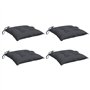 vidaXL Lot de 4 Coussins de Chaise