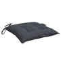 vidaXL Lot de 4 Coussins de Chaise, Galette de Siège avec Jeux de Cordes, Coussin d'Extérieur Imperméable, Anthracite 40x40x7 cm