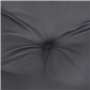 vidaXL Lot de 4 Coussins de Chaise, Galette de Siège avec Jeux de Cordes, Coussin d'Extérieur Imperméable, Anthracite 40x40x7 cm