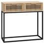 Tavolino Consolle 80x30x75 cm Legno Multistrato e Ferro