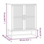 Credenza Nera 60x30x75 cm in Legno Multistrato