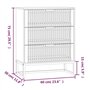Credenza Bianca 60x30x75 cm in Legno Multistrato