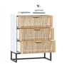 Credenza Bianca 60x30x75 cm in Legno Multistrato