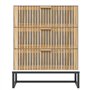 Credenza Bianca 60x30x75 cm in Legno Multistrato