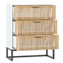 Credenza Bianca 60x30x75 cm in Legno Multistrato