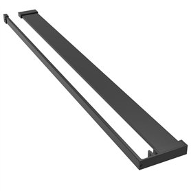 vidaXL Étagère de douche pour paroi de douche à l'italienne Noir 80 cm