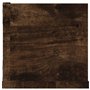 vidaXL Mensola Muro Porta PC Rovere Fumo 100x18x18cm Legno Multistrato