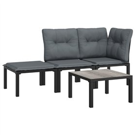 vidaXL Salon de Jardin 4 pcs