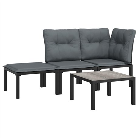 vidaXL Salon de Jardin 4 pcs