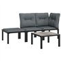 vidaXL Salon de Jardin 4 pcs