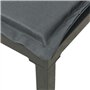vidaXL Salon de Jardin 4 pcs, Chaises avec Dossier, Ensemble de Meubles, Mobilier de Patio Terrasse Extérieur, Noir et Gris Rési