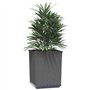 vidaXL Jardinières 4 pcs noir 30x30x37 cm polypropylène