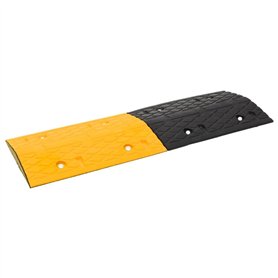 vidaXL Ralentisseurs 4 pcs Jaune et Noir 97x32