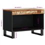 Meuble TV 60 x 33 x 43,5 cm en bois massif de récupération