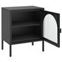 vidaXL Table de Chevet, Armoire de Nuit avec Tiroir, Armoire de Lit avec Rangement, Meuble de Chambre à Coucher, Industriel, Noi