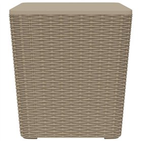 vidaXL Table de Jardin avec Couvercle Amovible