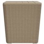 vidaXL Table de Jardin avec Couvercle Amovible, Table d'Appoint avec Rangement, Table Basse de Terrasse Patio Extérieur, Moderne