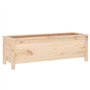 vidaXL Lit Surélevé de Jardin, Bac à Fleurs, Pot de Plantes, Jardinière de Patio Terrasse Extérieur, Marron 119,5x40x39 cm Bois 