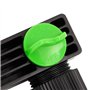 vidaXL Adaptateur de Robinet à 4 Voies Vert/Noir 19,5x6x11 cm ABS & PP, connecteur de Robinet, Adaptateur de Robinet extérieur, 