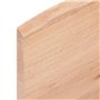 vidaXL Étagère Murale, Dessus de Table avec Bord Vivant, Tablette Suspendue Flottante, Rustique, Marron Clair Bois Chêne Massif 