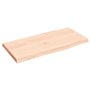 vidaXL Dessus de Table, Remplacement du Plateau de Table avec Bord Vif, Tableau de Bricolage, Bois Massif Non Traité Bordure Ass