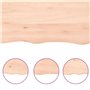 vidaXL Dessus de Table, Remplacement du Plateau de Table avec Bord Vif, Tableau de Bricolage, Bois Massif Non Traité Bordure Ass
