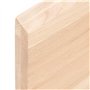vidaXL Dessus de Table, Remplacement du Plateau de Table avec Bord Vif, Tableau de Bricolage, Bois Massif Non Traité Bordure Ass