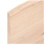 vidaXL Dessus de Table, Remplacement du Plateau de Table avec Bord Vif, Tableau de Bricolage, Bois Chêne Massif Non Traité Bordu