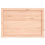 vidaXL Dessus de Table, Remplacement du Plateau de Table avec Bord Vif, Tableau de Bricolage, Bois Massif Non Traité Bordure Ass