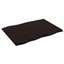 vidaXL Dessus de Table, Remplacement du Plateau de Table avec Bord Vif, Tableau de Bricolage Intérieur, Bois Chêne Massif Traité