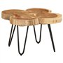 vidaXL Table Basse 36 cm 4 Troncs Bois d'acacia Massif