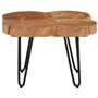vidaXL Table Basse 36 cm 4 Troncs Bois d'acacia Massif